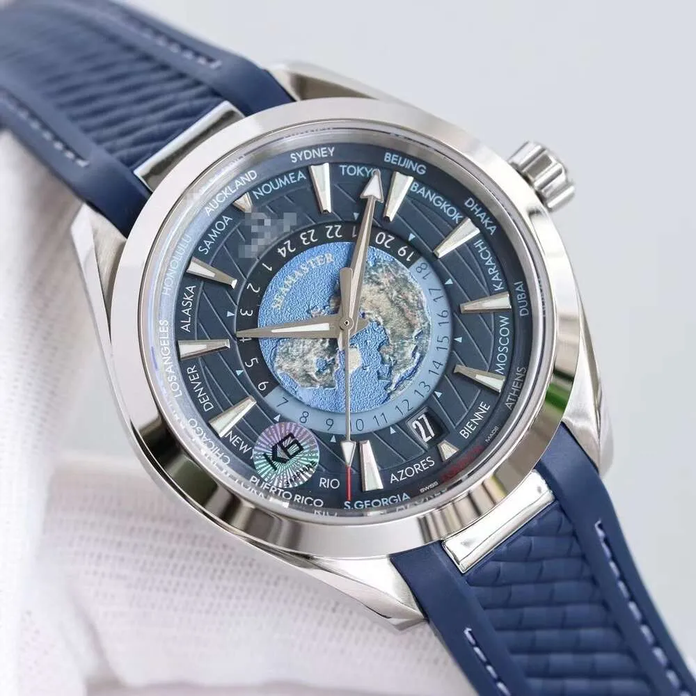 Zhanxi Mingbiao Oujia Blue Planet Men's Business Fully Automatic Mechanical World Section Watch Waterproof