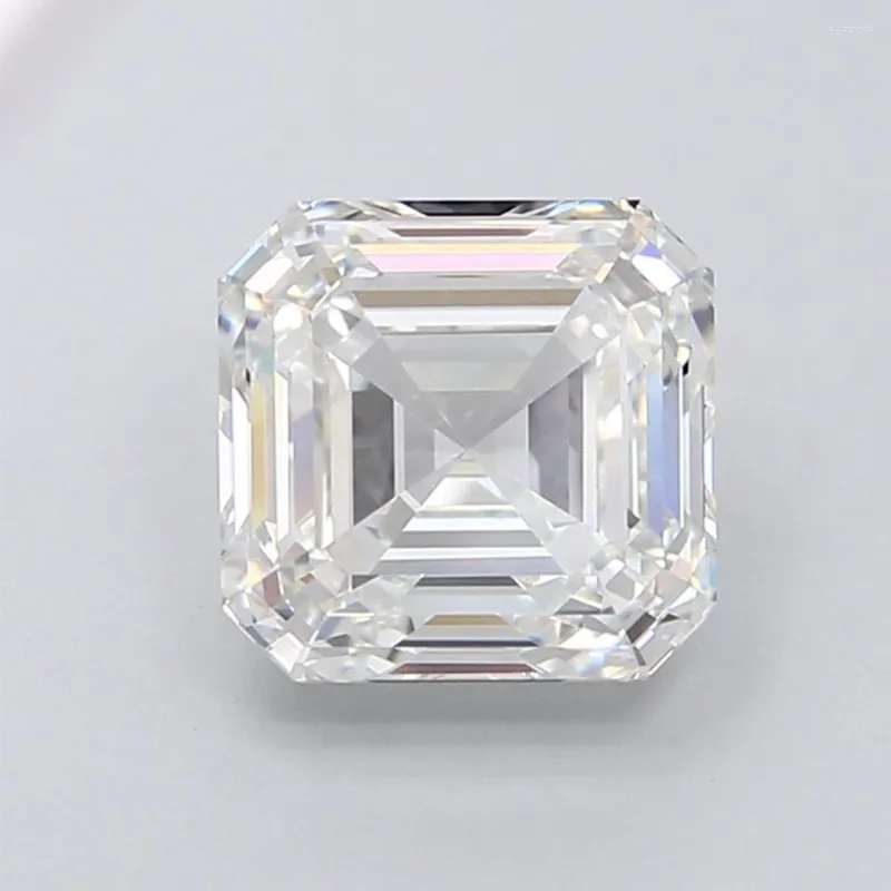 Свободные бриллианты NiceGems 4,05 карата Asscher F Цвет VS2 Чистота Отличная огранка Выращенный в лаборатории бриллиант Сертифицированный камень