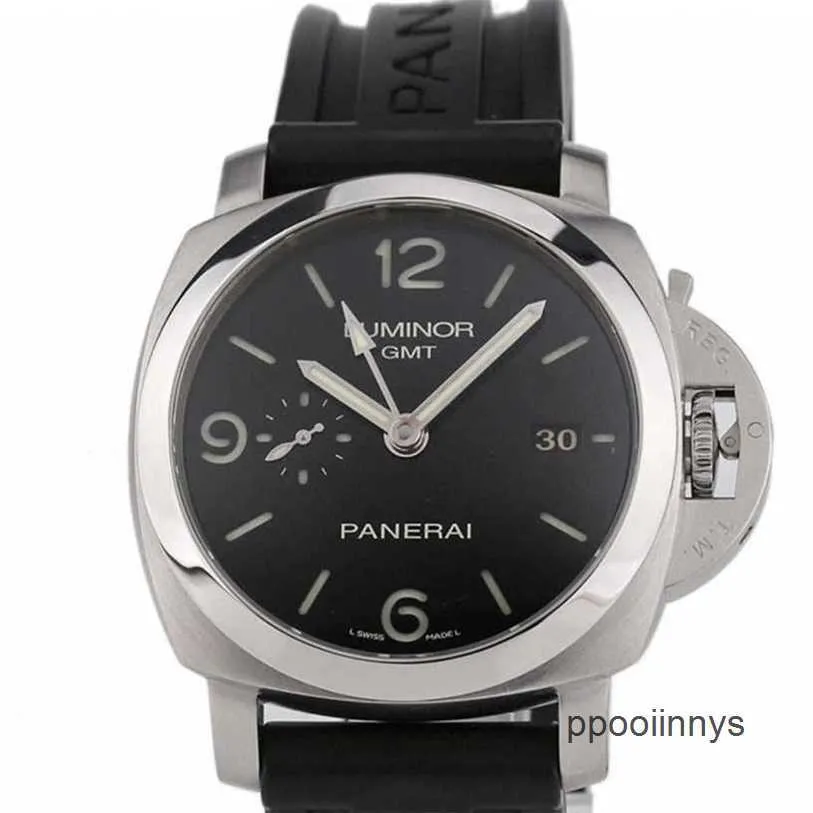 Paneraiss Luxury Watches Paneraiss Men's Watch Off omedelbar 44mm PAM00320 Automatisk mekanisk herrkalender Dual Time Zone WN-JWS9