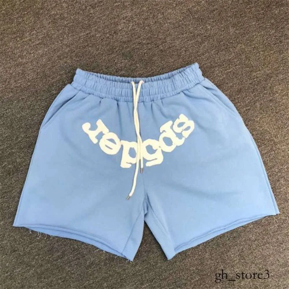 Spider hommes Shorts mousse imprimé Sp5der Young Thug 555555 Wed violet Shorts hommes femmes Spider Wed surdimensionné culotte Sp5der Shorts 971