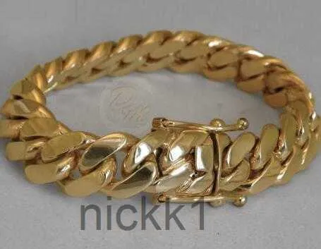 Solid 14k Gold Miami Mens Cuban Curb Link Bracelet 8 Heavy 98 7 Grams 12mm287s 0UAJ