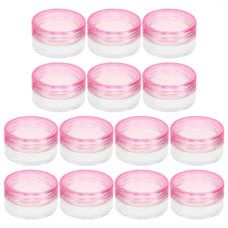 Garrafas de armazenamento 20 pcs recipientes de viagem de creme labial para cremes cosméticos recarregáveis rosa