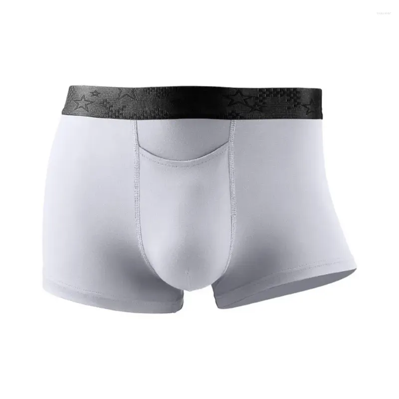 Underpants respirável shorts calcinha leve masculino verão roupa interior baixo-rise esporte elástico confortável modal