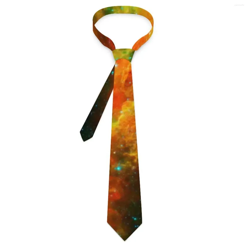 Papillon Colorato Nebulosa Stellata Cravatta Galay Stampa Festa Di Nozze Collo Classico Elegante Per Uomo Cravatta Con Colletto Personalizzato Regalo