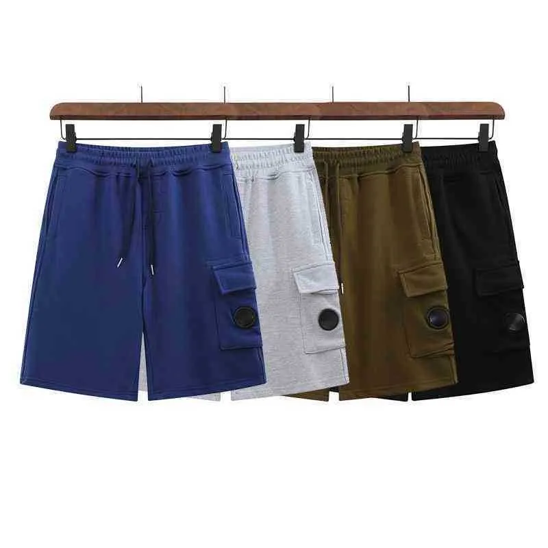 Summer Shorts CP Mens Casual Short Pocket Round Lens Sweatpants Designer Company Capris Fashion Pants Men