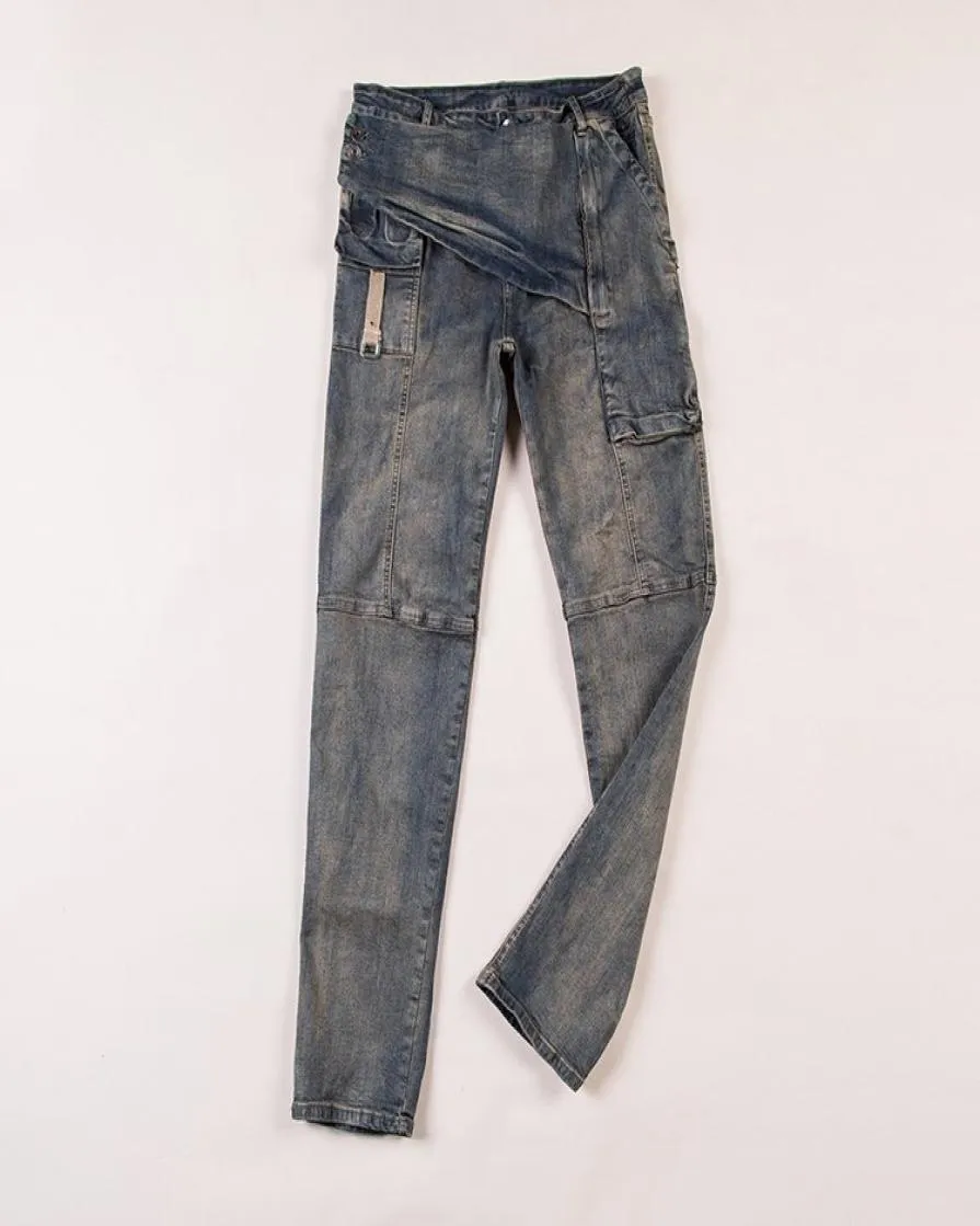 Men039s Jeans Owen Seak Männer Denim Baumwolle Klassische Gothic Kleidung Beschichtet Frühling Gerade Frauen Feste Hose S Größe XL3163427