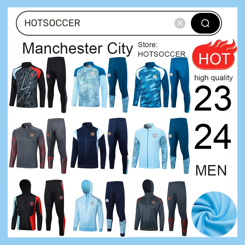 /24 Soccer Tracksuit: Haaland, De Bruyne, Man City Training Suit Premium  Football Uniform, Chandal de Futbol, Survêtement Hotsoccer