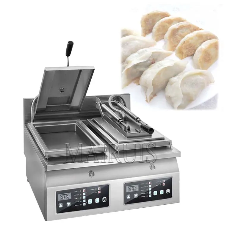 Commercial Dumpling Fryer Electric Automatyczne gyoza Smacz Paty Smażona Dumpling Maszyna