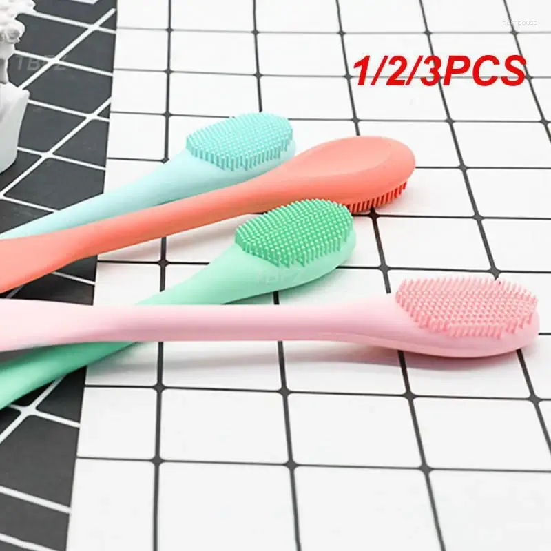 Makeup Brushes 1/2/3PCS Soft Silicone Washing Brush Remover Face Exfoliating Pore Cleaner Nose Skin Care Massager