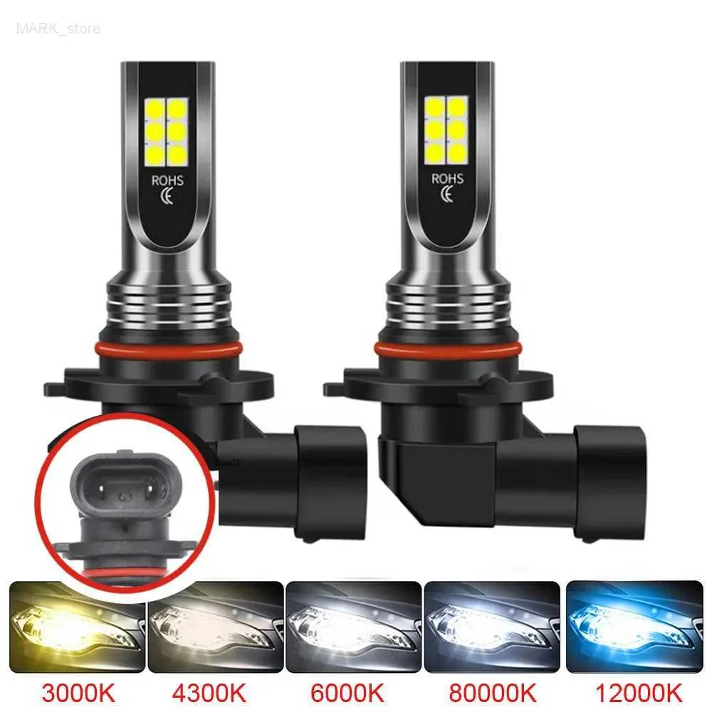 Other Car Lights 2Pcs H11 H8 LED car fog light bulb H9 H4 H7 H1 9005 H3 9006 H4 H16JP drive running light automatic LED light 6500K 12VL204