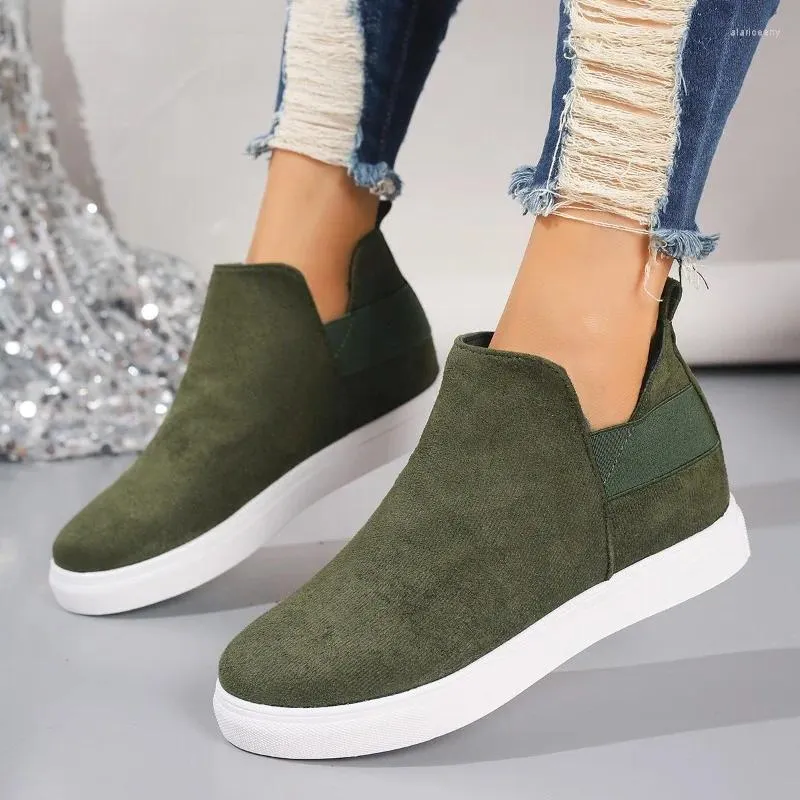 Boots Women's Ankle 2024 Autumn Winter Women Platfrom Wedges Shoes Outdoors Flat With Waterproof Female Plus Size