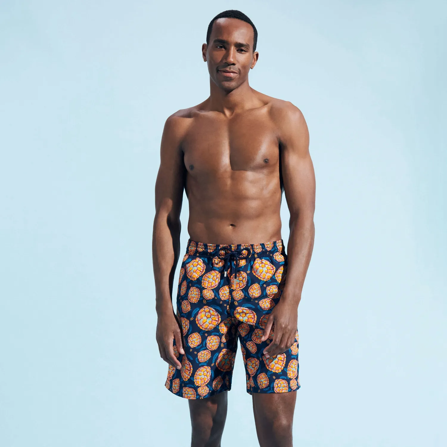 Vilebre Men's Shorts Bermuda Pantaloncini Boardshorts Men Swim Shorts Tortue Multicolores Prownki męskie Berfwearki Berfierze Berfy