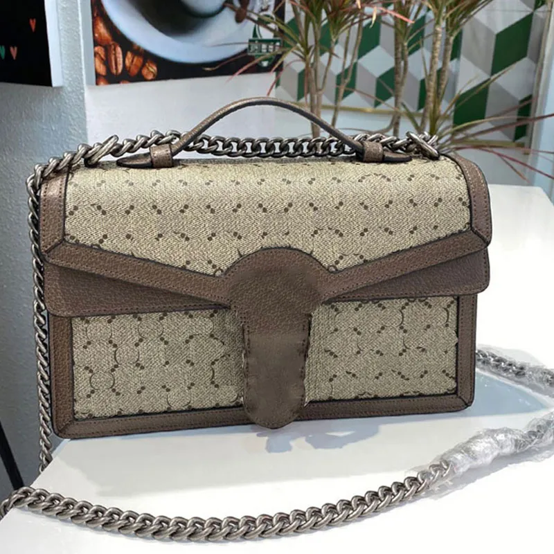 Högkvalitativ designerväska Snake axelväska handväskor kedja remmen handväska koppling väska mini crossbody mode plånbok lyx minikvinna läder plånbok tygväska
