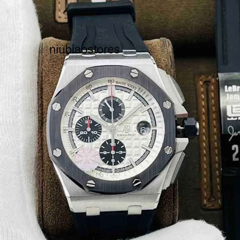 Zegarek wielofunkcyjny APS Offshore Roya1 0AK 26400 Giant Chronograph 7750 Ruch Mens Menomical Designer Waterproof WristsWatch Wysoka jakość stali nierdzewnej