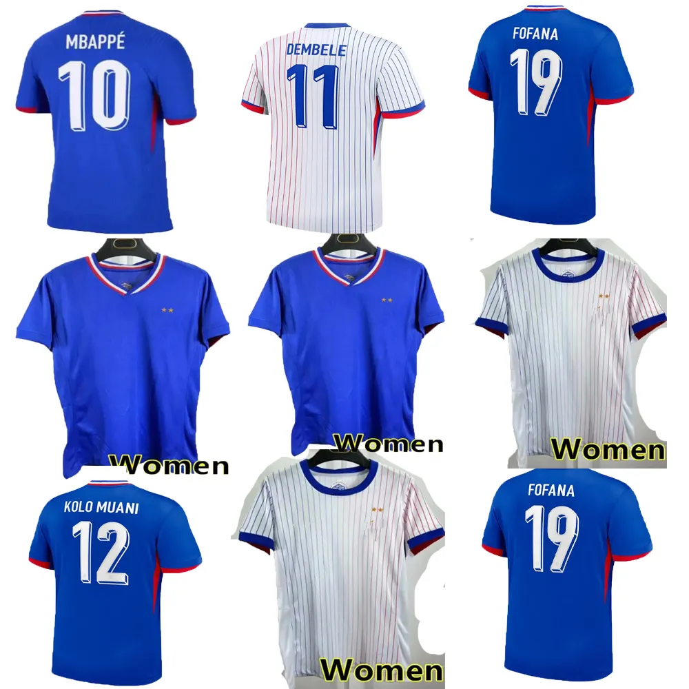 Mbappe Maillots de Football Soccer Jerseys Benzema Griezmann Pogba 22 23 Francia Kimpembe Fekir Maillot Women Shird Hommes Kante Jerseys