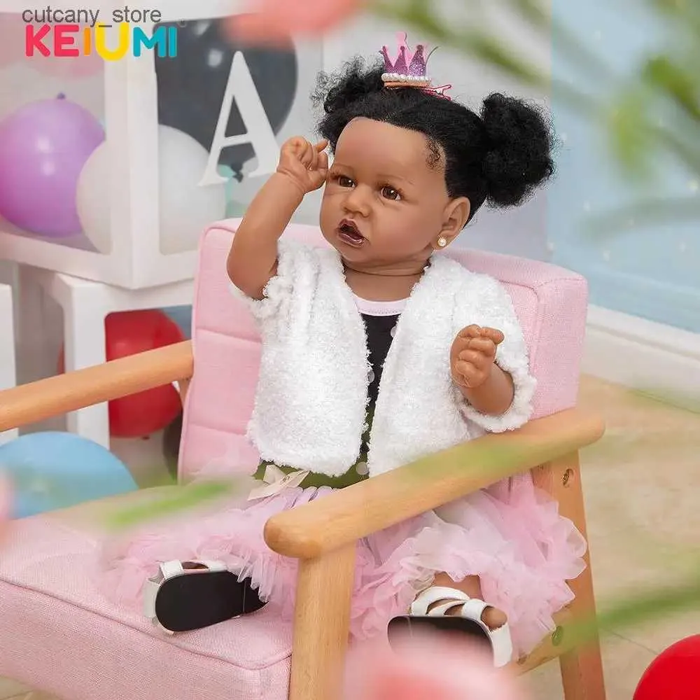 Animaux en peluche KEIUMI nouvelle arrivée corps complet Silicone Reborn bébé fille poupées de haute qualité étanche Livly nouveau-né poupée jouets enfants cadeau d'anniversaire L240322