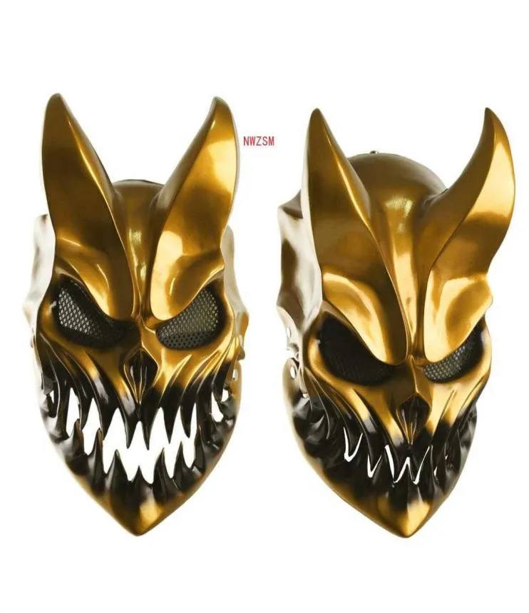 Máscara de Halloween para prevalecer Deathmetal Kid of Darkness Demolisher Shikolai Demon Masks Brutal Deathcore Cosplay Prop G09255801096