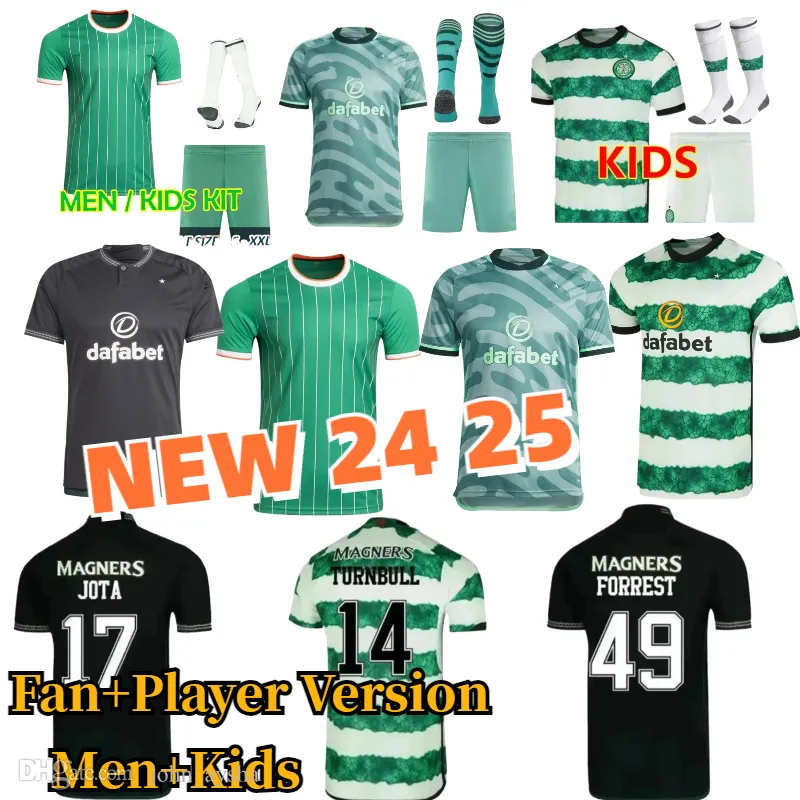 Kyogo Footbl European FC 2023 2024 Trzecia koszulka piłkarska Celts Celtic Reo McGregor 120 lat stąd obręczy Daizen Anniversary Irish Origins 23/24 Koszula