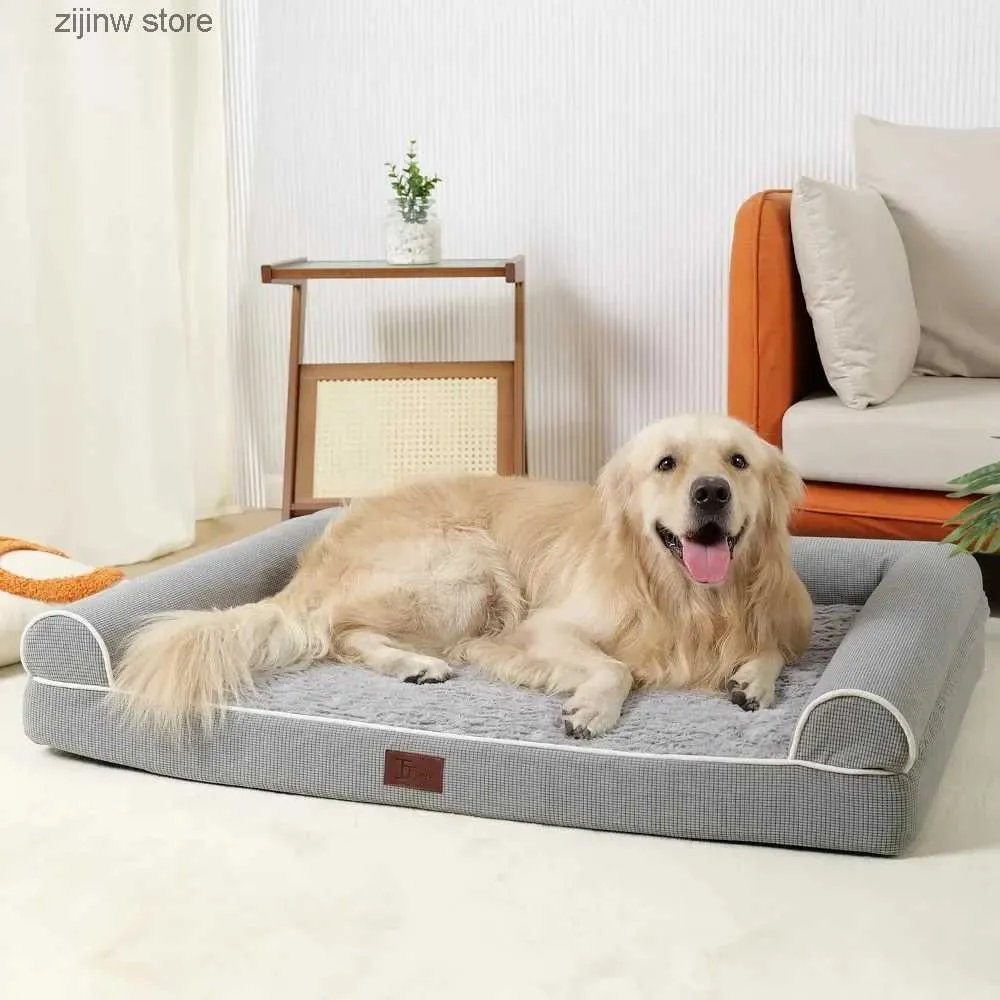 Canis canetas ortopédico grande cama de cachorro sofá cama e móveis acessórios para animais de estimação casa canil interior todas as coisas casa y240322