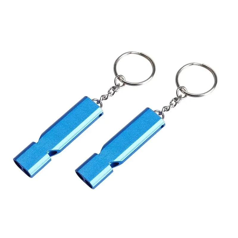 Whistle Key Chain Double Tube High Decibel Outdoor Emergency Survival