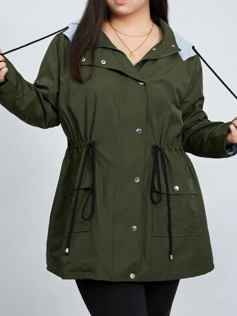 Mulheres Camisetas Mulheres Plus Size Light Rain Jacket Impermeável Ativo Ao Ar Livre Trench Raincoat com Capuz Senhoras Leve À Prova de Vento