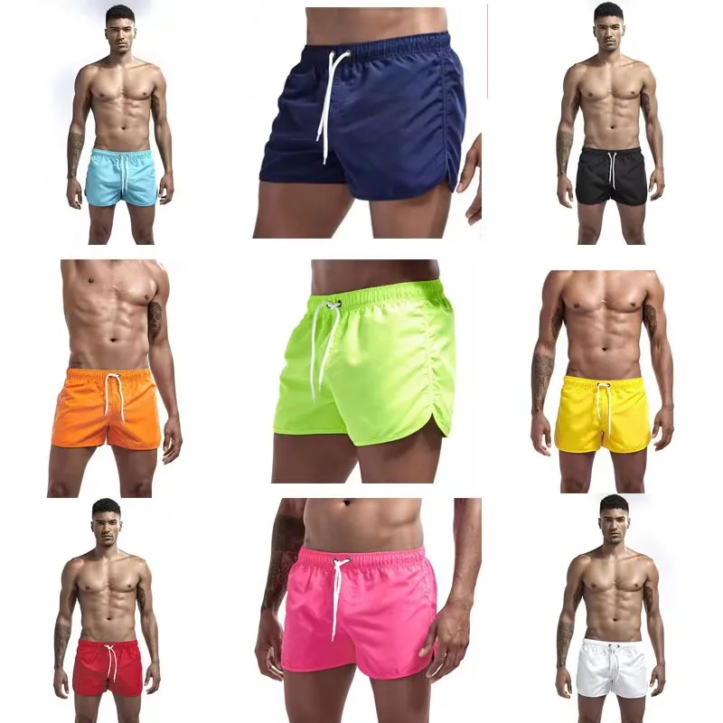 Nouveauté d'été européen et américain-short de plage élégant pour hommes-pantalon de sport en polyester à séchage rapide, multicolore, 4 pouces-article le plus vendu dans notre magasin