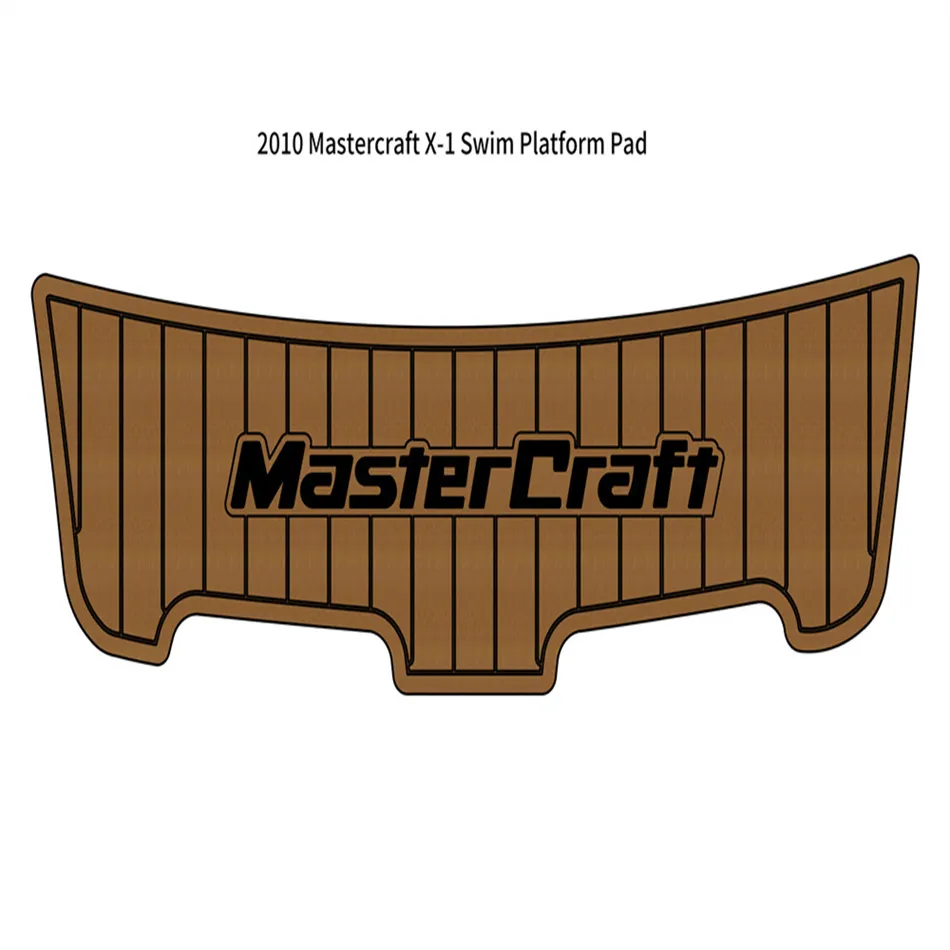 2010 Mastercraft X-1 plate-forme de natation Pad bateau EVA mousse Faux teck pont tapis de sol de bonne qualité