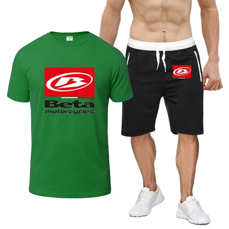 Trainingspakken voor heren 2024 Lente en zomer Heren Beta Racing Motocross Hoge kwaliteit Comfort Acht kleuren Pak met korte mouwen Casual mode T-shirt