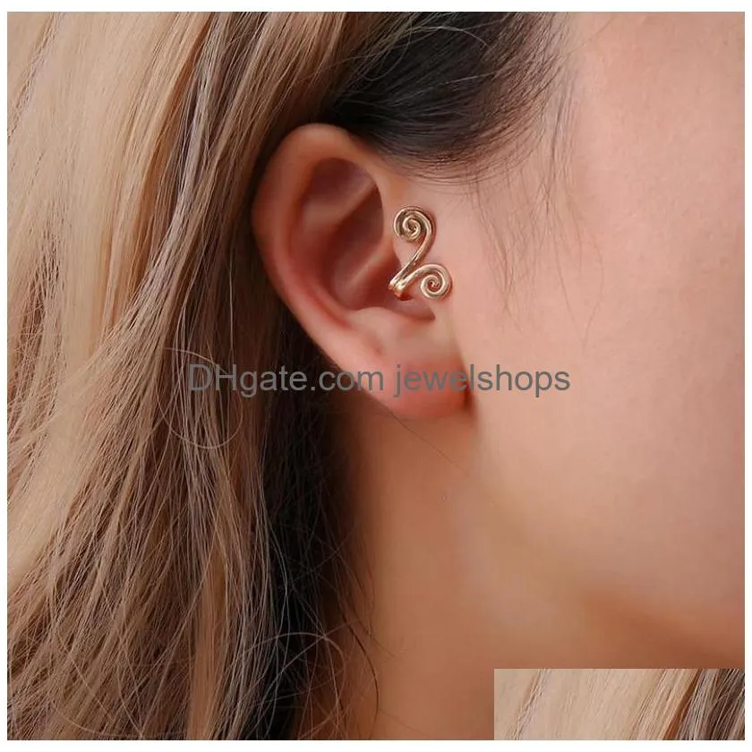 Clip-on skruv tillbaka 1 par falsk tragus piercing näsring 14k gult guld fylld manschett öron manschett tragus örhänge droppleverans smycken öron dhtpu