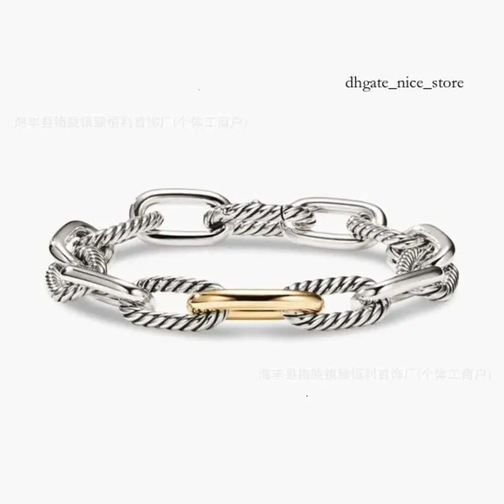 Dy Desginer David Yurma Bracelets Bracelet المجوهرات البسيطة والأنيقة ذات الحبل الملتوي من المنسوجة