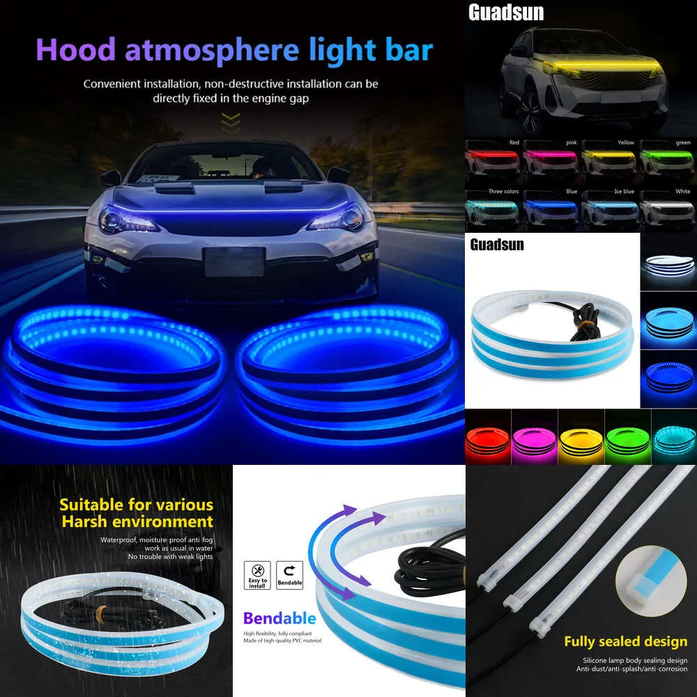 150cm 180cm Flexible RGB LED Car Hood Light Bar,... From Autohand ...