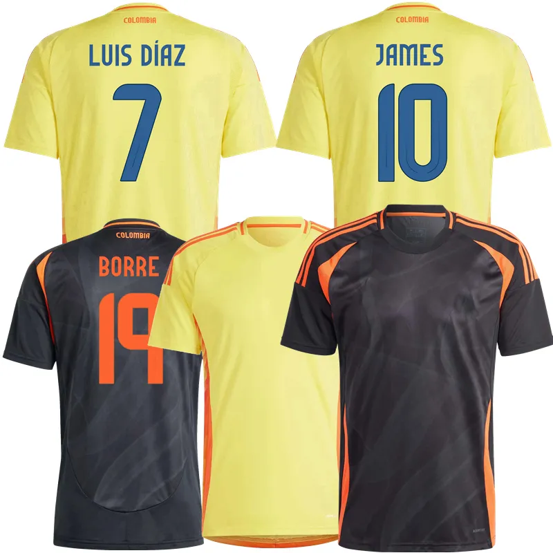 2023 2024 2025 Colombia James Soccer Jerseys Falcao Borre Luis Diaz Cuadrado D.Sanchez Cordoba J.Lerma L.Sinisterra Borja Équipe nationale 24 25 Football Men Kids Shirt