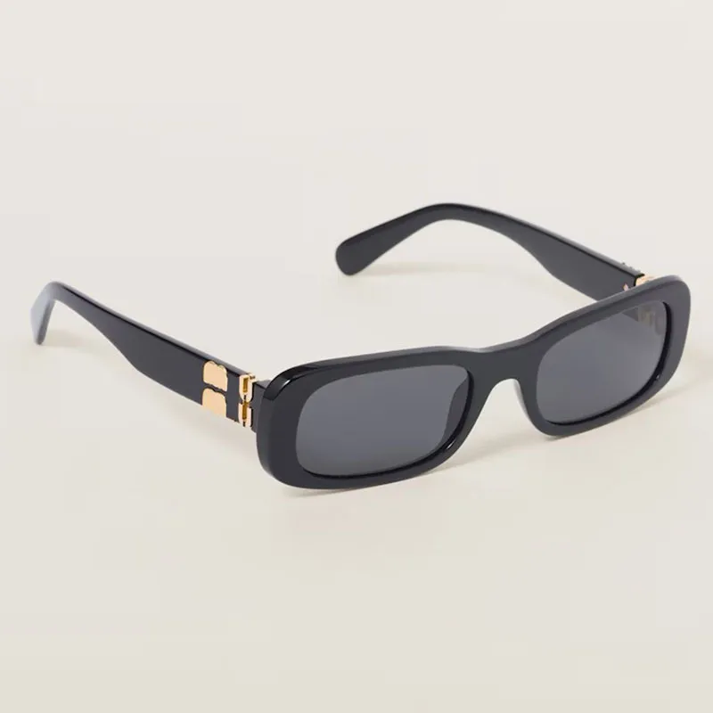 24 Summer Glimpse Sunglasses Female Designer Acetate Black Frame Outdoor Travel Sunglasses SMU 08ZS