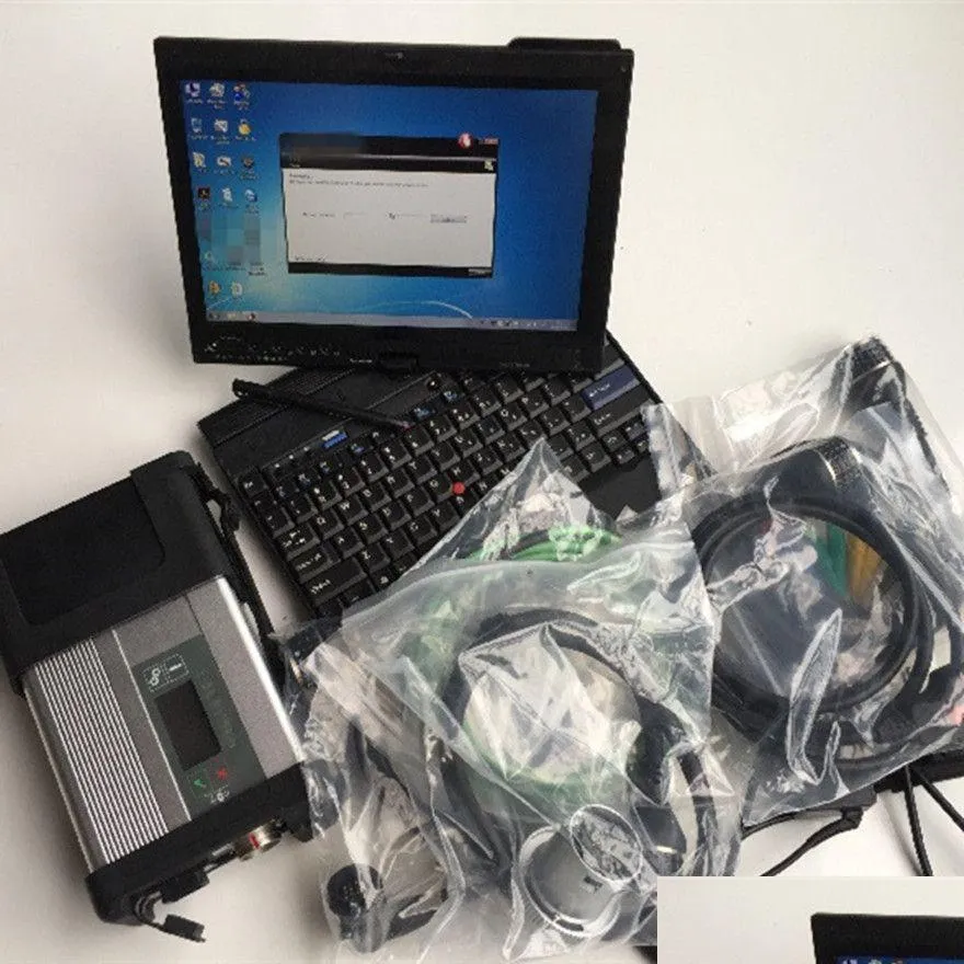 Strumenti diagnostici Mb Star Diagnosis C5 Sd Connect Tool Ultima versione Ssd 360Gb Laptop X201T I7 4G Scanner per auto camion Drop Deliver Otw54