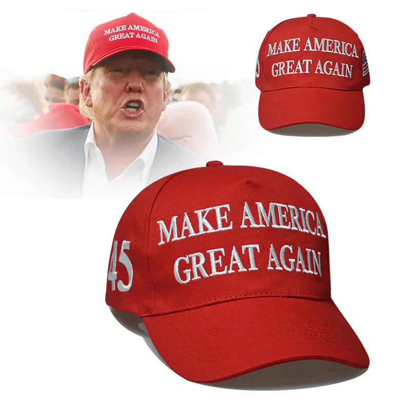 Trump Activity Hats Baumwoll-Stickerei-Baseballkappe „Trump 45-47th Make America Great Again“-Sportmütze