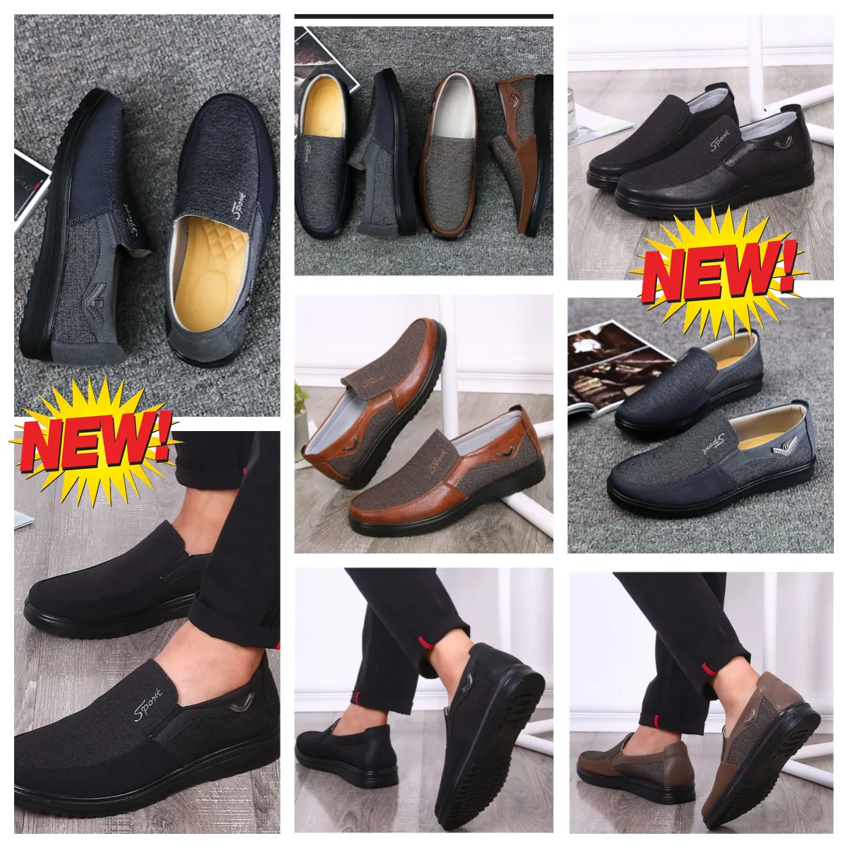 Model Formele ontwerpers Gai Man Blacks Schoenen Point Toe feest banketpak Men Business Heel Designer Ademend schoen EUR 38-50 Softs