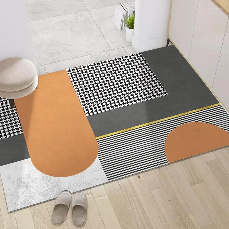 Carpets Doormat Outdoor Entrance Absorbent Door Mat For Living Room Indoor Bathroom Carpet Floor Mats Anti-Slip Bedroom Rugs