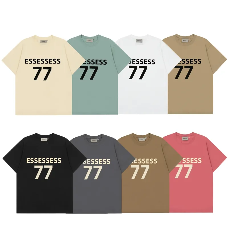 Mens T Shirt Designers tshirt Tees Polos fashion Men Women Sweatshirt summer Letter flocking Round Neck Short Sleeve high quality men Tshirts pullover sportswear