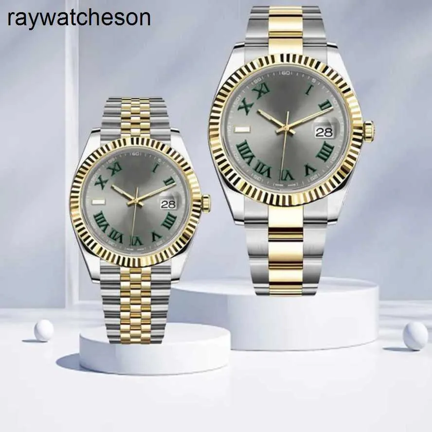 Rolaxs assistir suíços relógios de pulso automático Motivo de designer de designer de mulheres de luxo de luxo 41mm 904L Aço inoxidável Gliding Sapphire Lu
