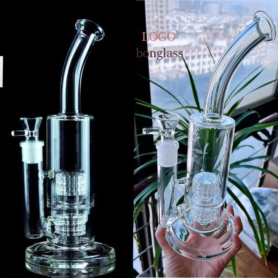 New Glass Beaker Bong Hookahs Tornado Recycler Glass Water Bongs Heady Dab Rig Fumar Tubulações de Água Plataformas de Petróleo