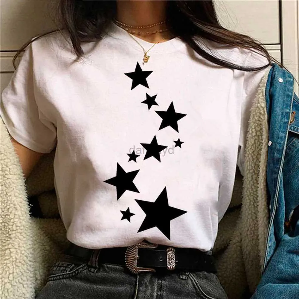 Dames T-shirt Celebrity Girl Y2k Punk T-shirt Dames Grappig Japans T-shirt Dames Comic Kleding 240322