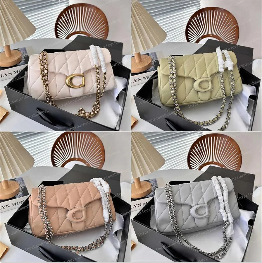 Nieuwe Tabby schoudertassen Designer tassen voor dames Chian gewatteerde tas Beroemd merk Messenger Crossbody Bag Lady Square Purse Handtassen Crossbody tas