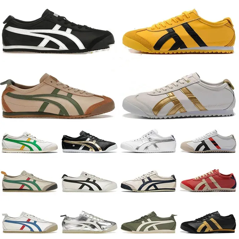 Mexiko 66 Tiger Onitsukass Lifestyle Sneakers Kvinnor Män designers Running Shoes Black White Blue Yellow Beige Low Fashion Trainers Loafer