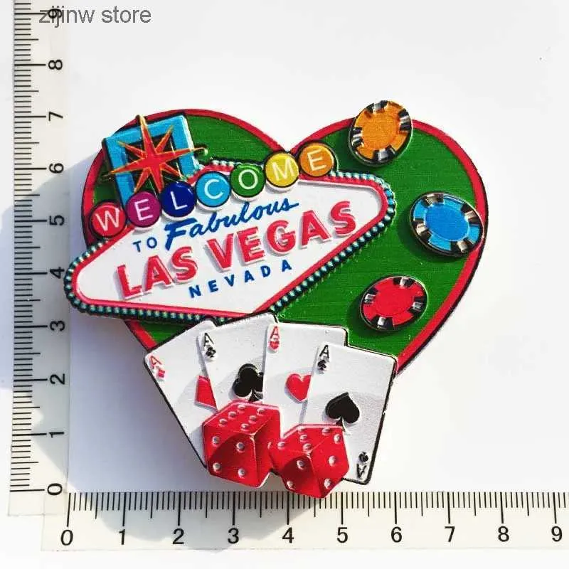 Fridge Magnets Las Vegas Frozen Magnets World Travel Souvenir Cooler Magnetic Stickers Y240322