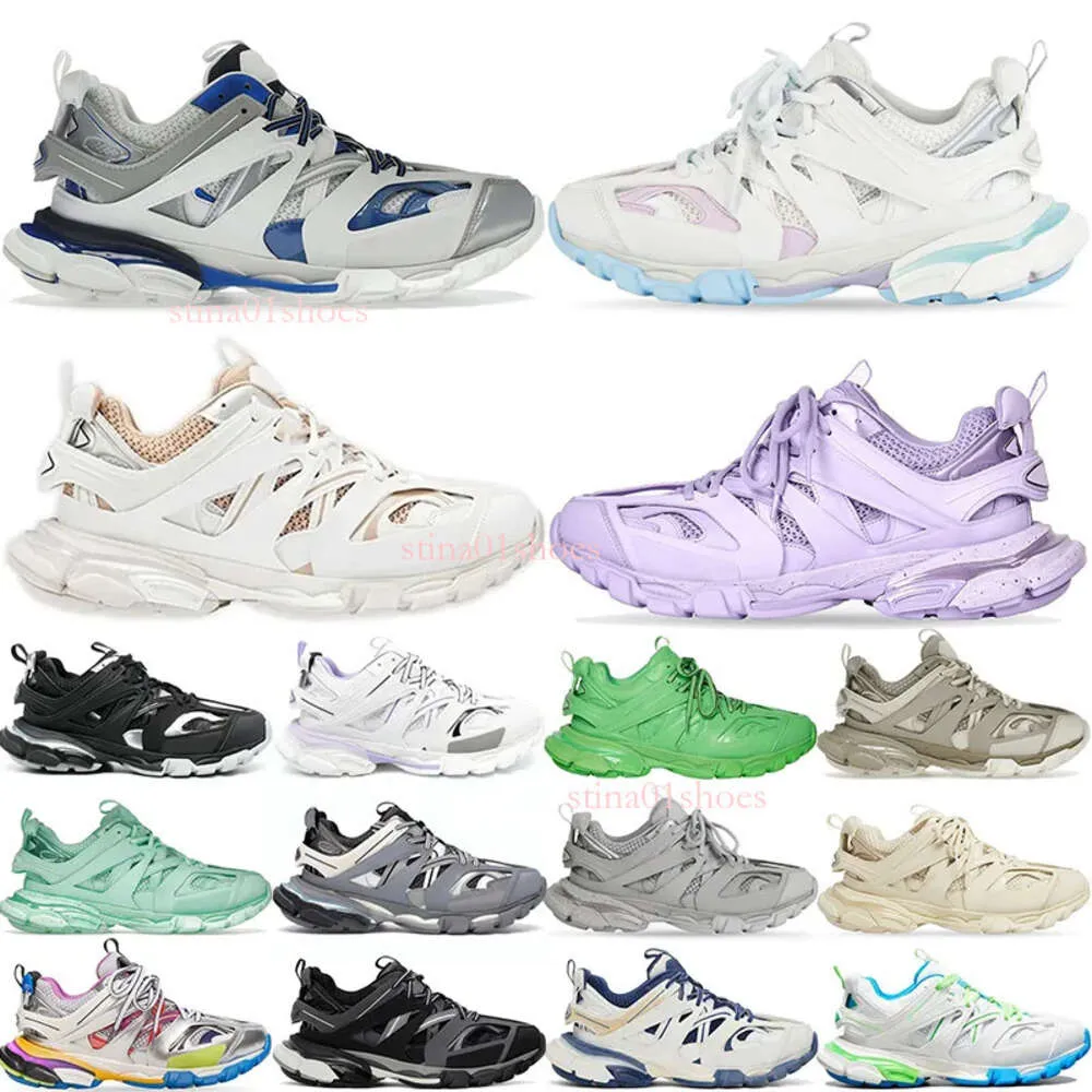 2024 item de venda quente designer homens mulheres sapatos casuais corredores sapatos corredor pista 3 3.0 triplo branco preto tênis tess.s.R Couro Marca De Luxo Trainer Nylon 58