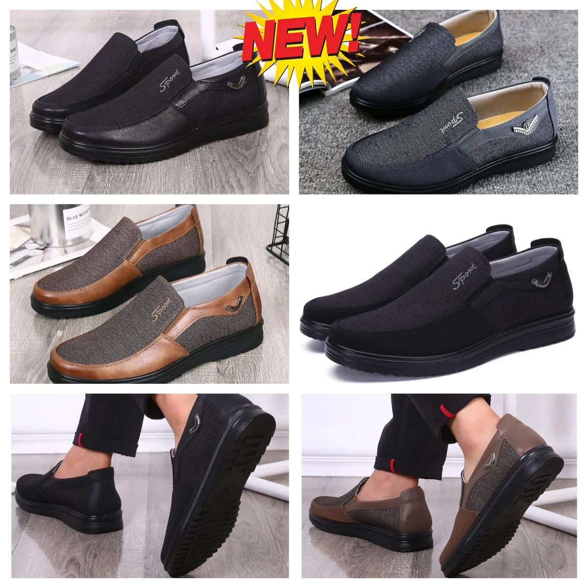 Modelle Formelle Designer-GAI-Kleiderschuhe für Herren, schwarze Schuhe, spitze Zehen, Party-Bankett-Anzug, Herren-Business-Absatz-Designer-Schuhe, EUR 38-50, weich