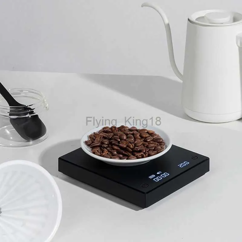 Haushaltswaage TIMEMORE Black Mirror Basic + New Up Digitale Kaffee- und Lebensmittel-Küchenwaage mit Time USB leggero Mini bilancia digitale 240322