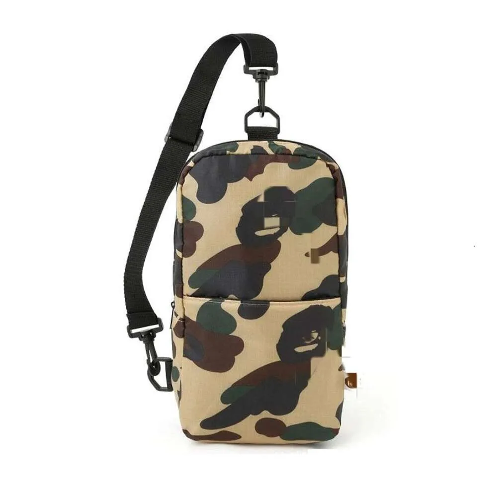 Designer Ape Bag Bapestar Japanese Magazine Appendix Camouflage Chest Fashionable Outdoor Crossbody Backpack Casual Cotton Clip Storage