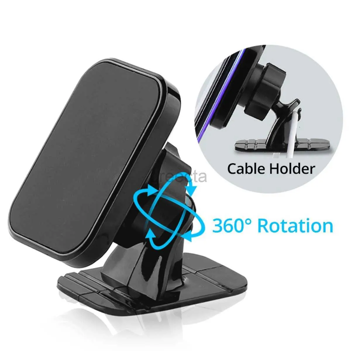 Cell Phone Mounts Holders Magnetic Car Phone Holder Stand 360 Degree Mobile Cell Air Vent Magnet Mount GPS Support For iPhone Samsung Huawei 240322