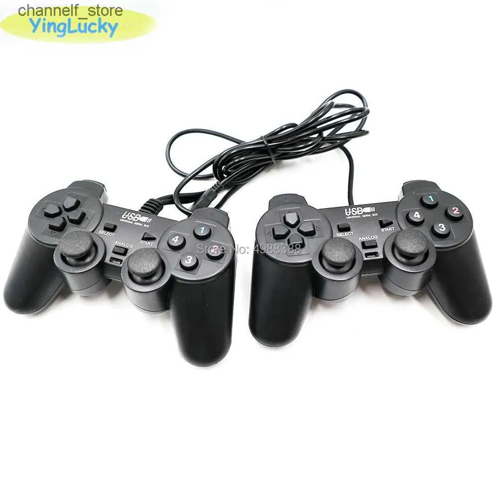 Game Controllers Joysticks Arcade controller cable black 1.8 M mando a distancia de doble impact Gamepad para PlayStation 2 PS2 K5Y240322